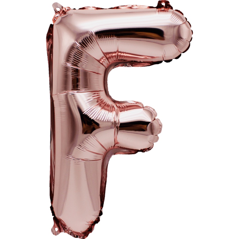 Rose Gold Letter F 16" Balloon
