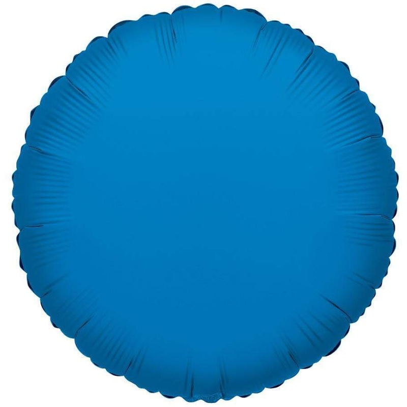 Royal Blue Round 18 Metallized Balloon