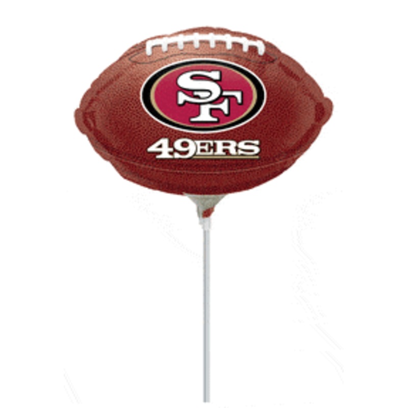 San Francisco 49ers Football 9 Balloon (requires heat-sealing)