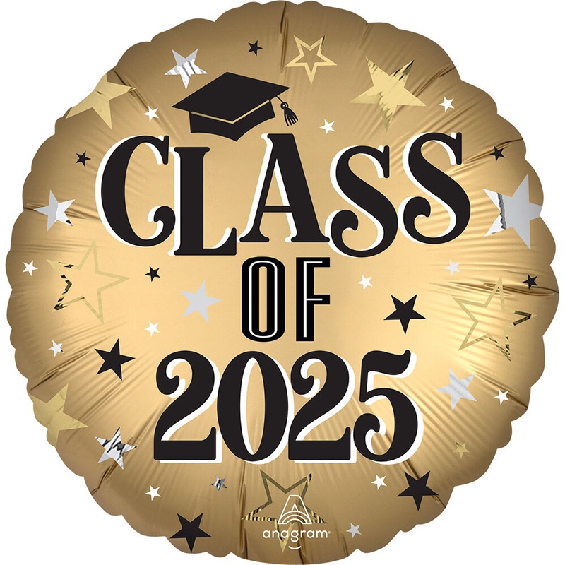 Satin Infused Class of 2025 19" Balloon