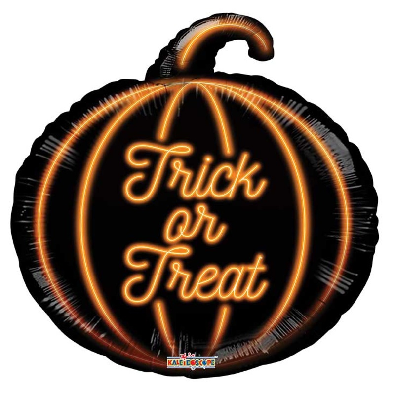 Trick or Treat Neon Pumpkin 18 Balloon