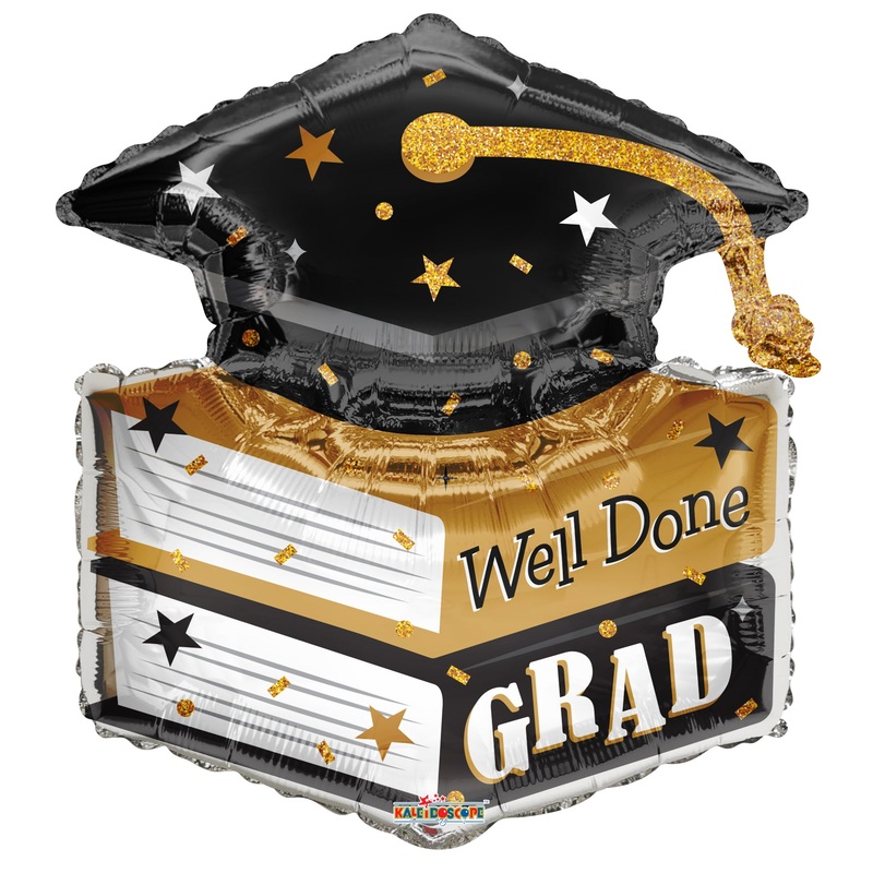 Well Done Grad Books Cap 36 Balloon