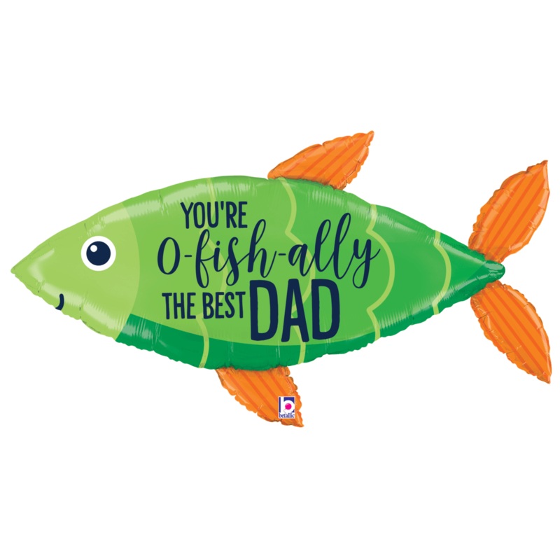 You're O'Fishally The Best Dad Fish 45 Balloon