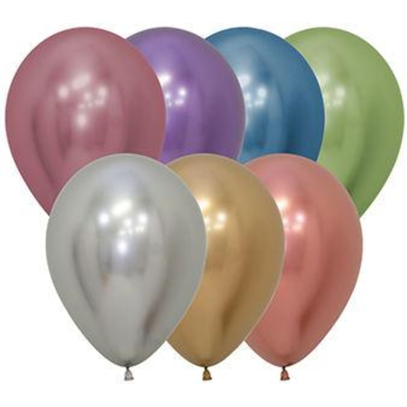 5 Reflex Assortment Latex Balloons (100 count)