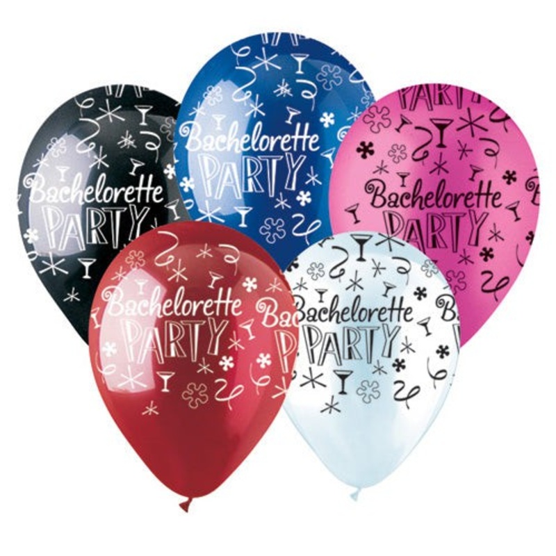 All-round Bachelorette Party 12 Latex Balloons (50 count)