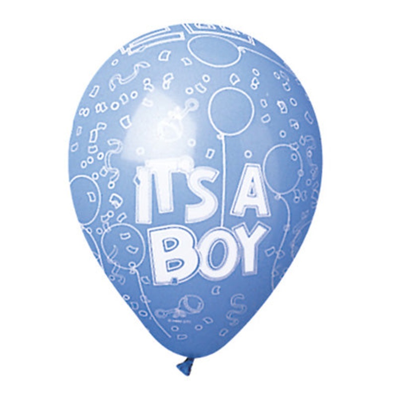 All-round Festive It's A Boy 12 Latex Balloons (50 count)