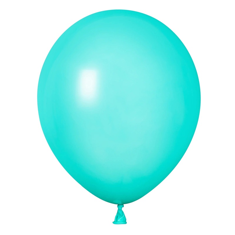 Aqua 12 Latex Balloons (100 count)