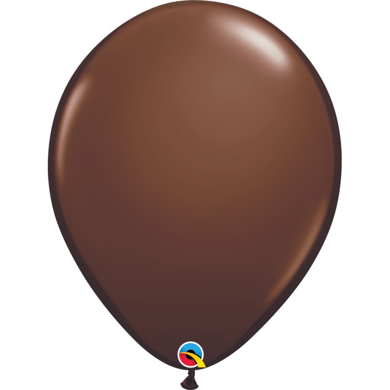 Chocolate Brown 16 Latex Balloons (50 count)