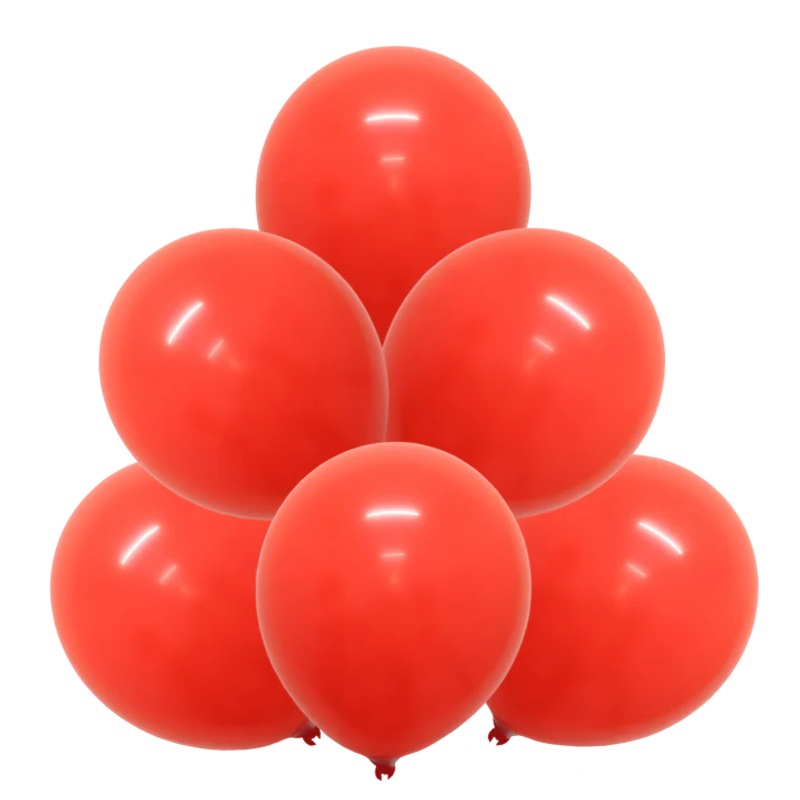 Coral Red 12 Latex Balloons (100 count)