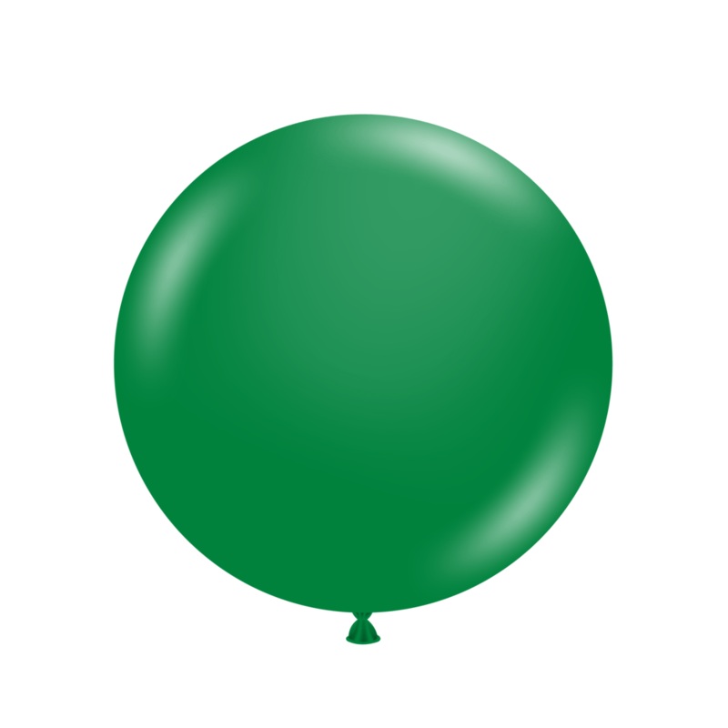 Crystal Emerald Green 24 Latex Balloons (3 count)