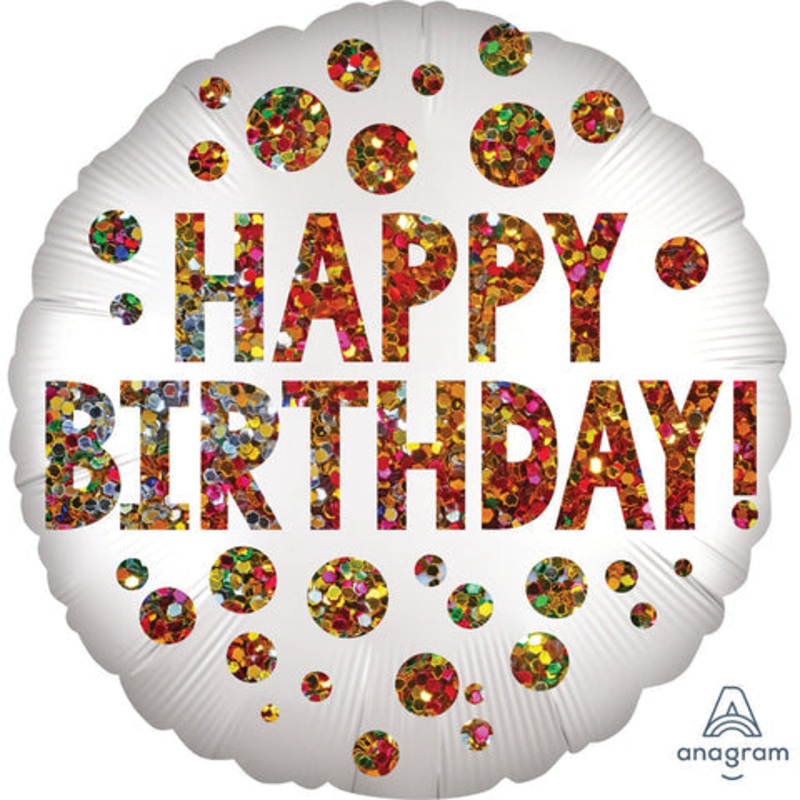 Happy Birthday Sequins 18 Balloon