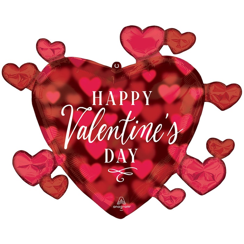 Happy Valentine's Day Romantic Glow Heart 29 Balloon