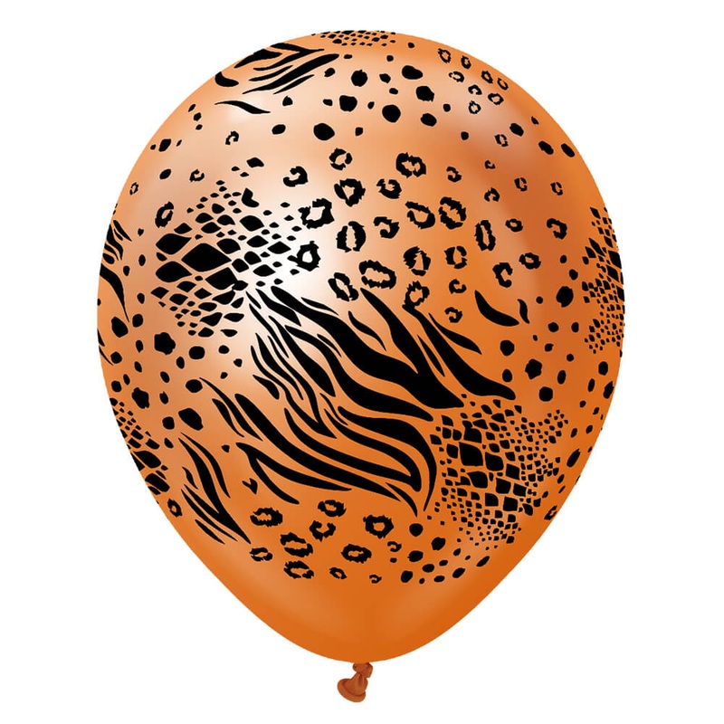 Kalisan Safari Mutant - Mirror Copper W/ Black Ink 12 Latex Balloons (25 count)