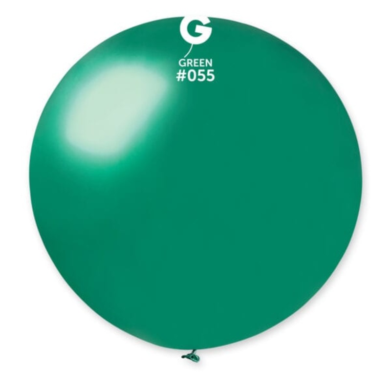 Metallic Metal Green #55 31 Latex Balloon