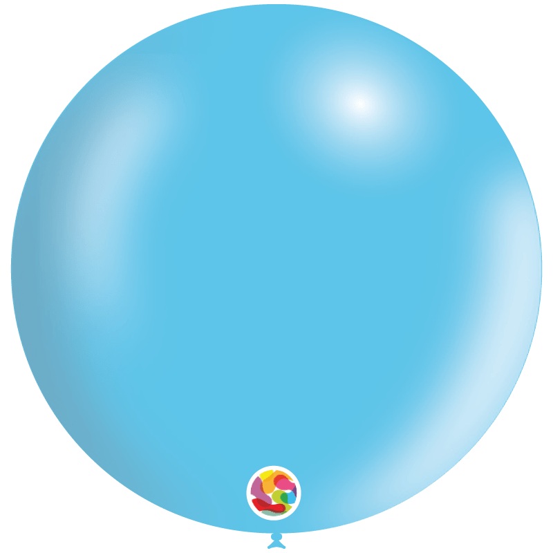 Metallic Sky Blue 23 Latex Balloons (5 count)