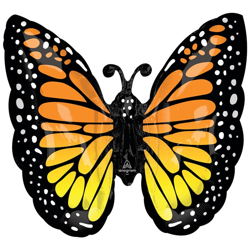 Monarch Butterfly Glow 25 Balloon