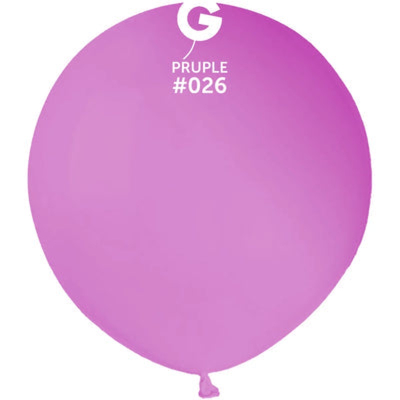 Neon Purple 19 Latex Balloons (25 count)