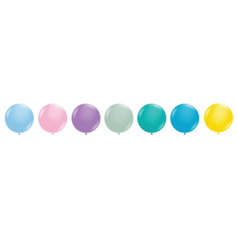 Pastel Assortment 11 Latex Balloons (100 count)