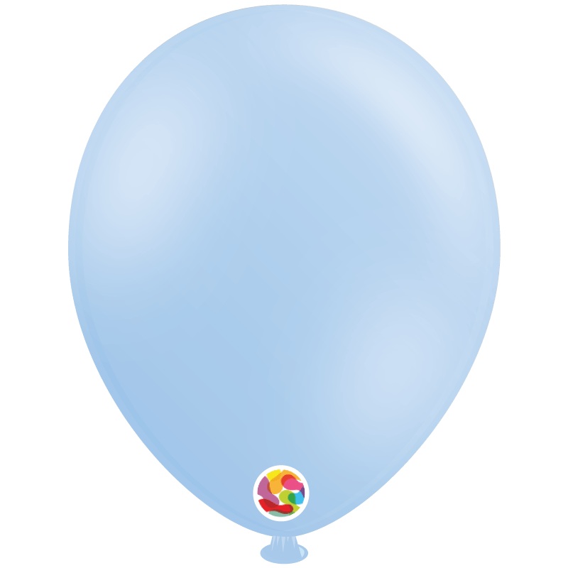 Pastel Matte Blue 12 Latex Balloons (100 count)
