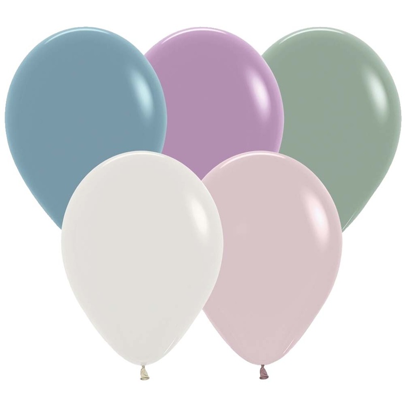 Sempertex Pastel Dusk Assortment 5 Latex Balloons (100 count)