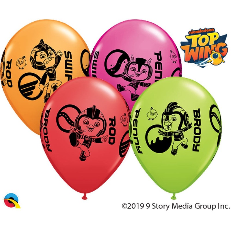 Top Wing Characters 11 Latex Balloons (25 count)