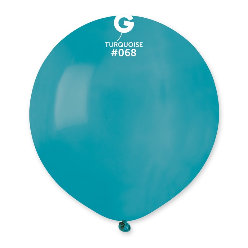 Turquoise 19 Latex Balloons (25 count)