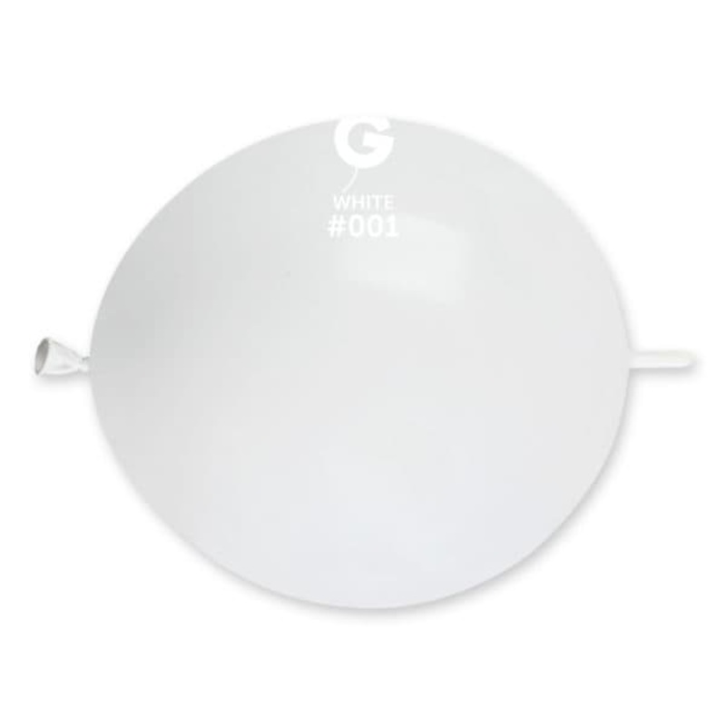 White G-Link 6 Latex Balloons (100 count)