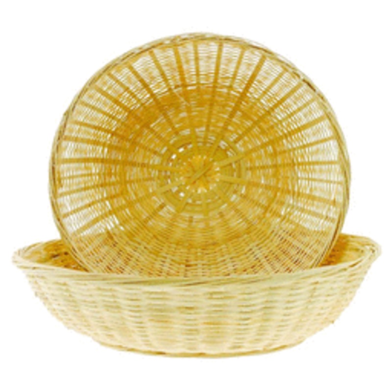 12" Bamboo Bun Basket
