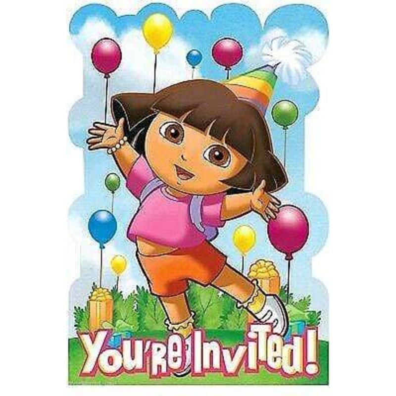 Dora the Explorer Invitations (8 count)
