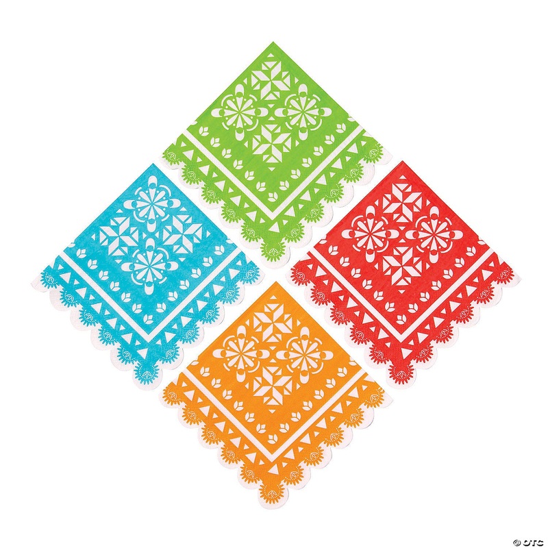 Lets Fiesta Banner Beverage Napkins (16 count)