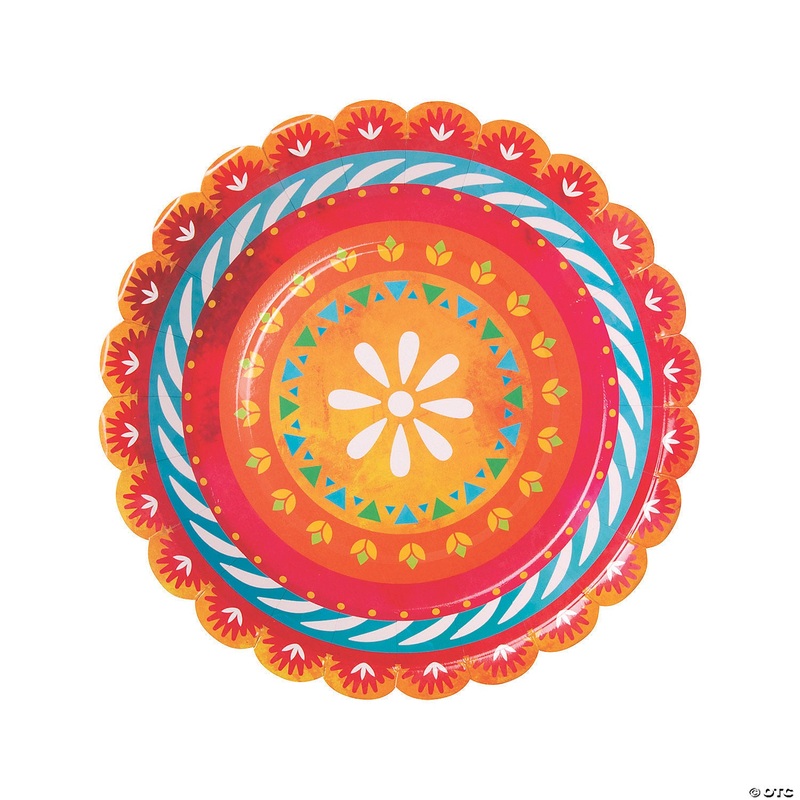 Lets Fiesta Plates 9 (8 count)