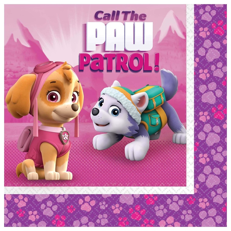 Paw Patrol Girl Lunch Napkins (16 count)