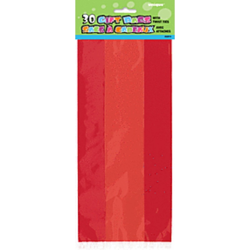 Ruby Red Cello Favor Gift Bags (30 count)