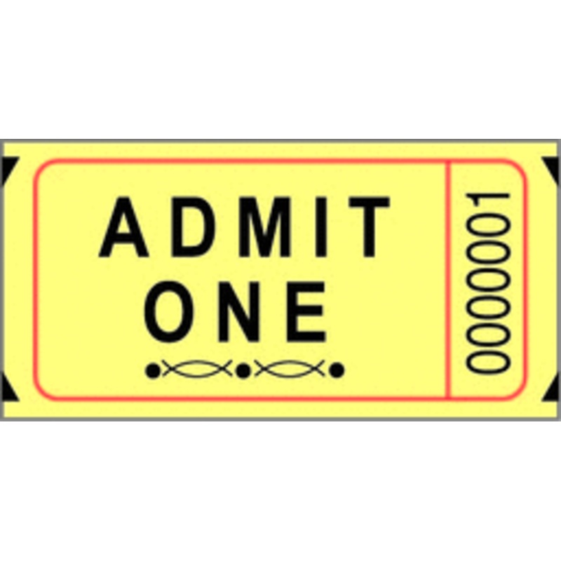 Single Ticket Roll - Yellow
