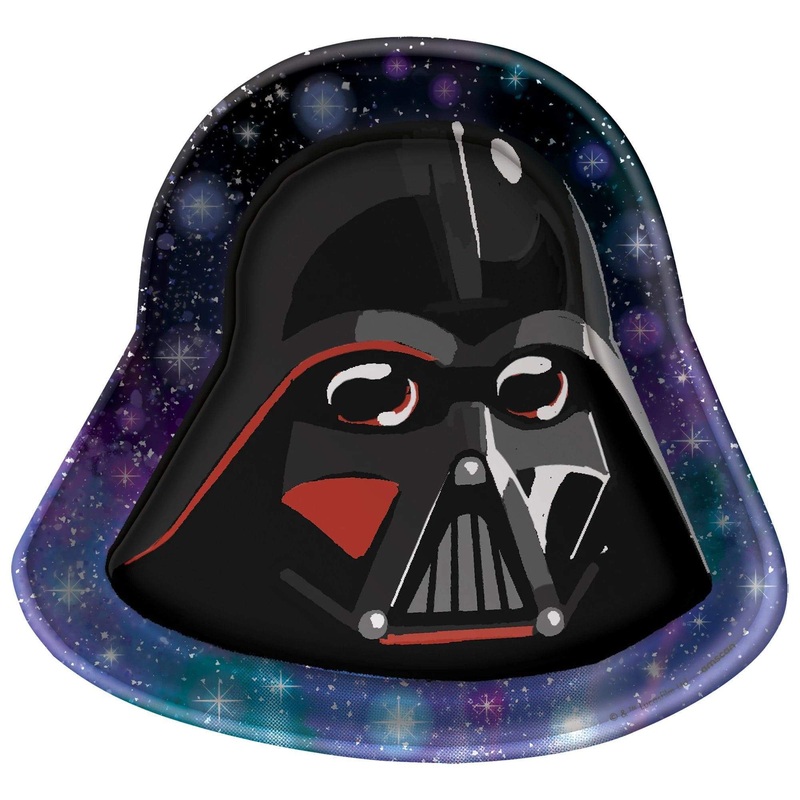 Star Wars Galaxy of Adventures Darth Vader Shaped Plates 7 (8 count)