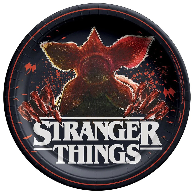 The Upside Down Stranger Things Plates 9 (8 count)