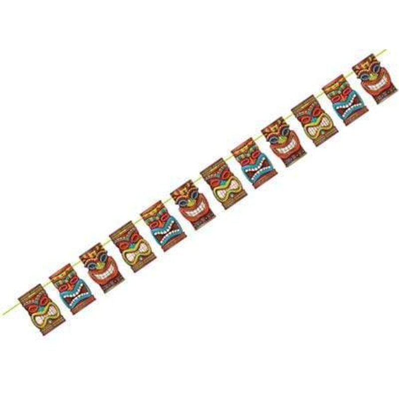 Tiki Time Ribbon Banner