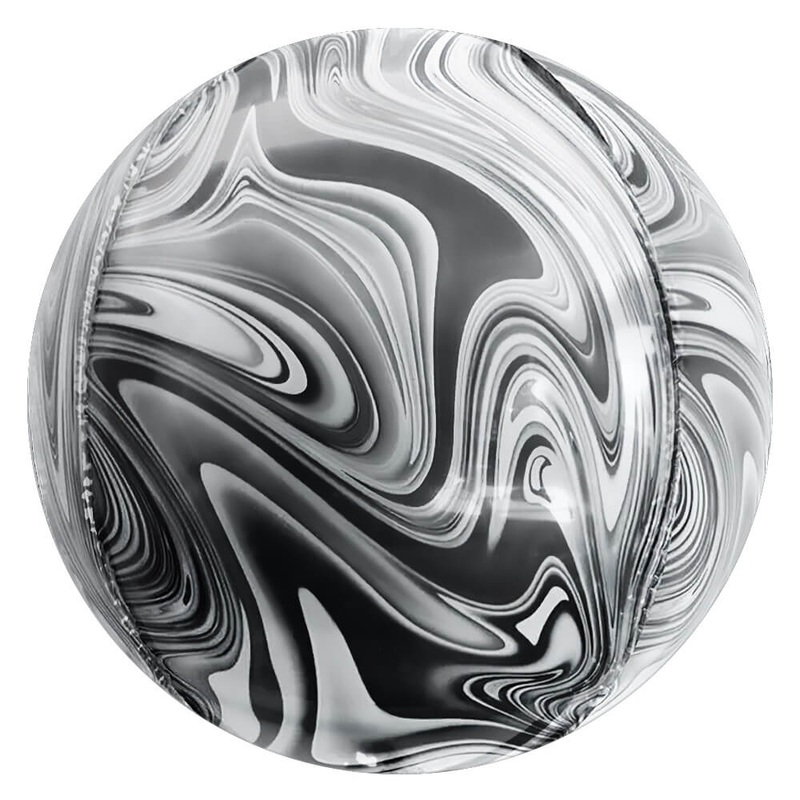 3D Sphere - Superagate Black & White 14 Balloon