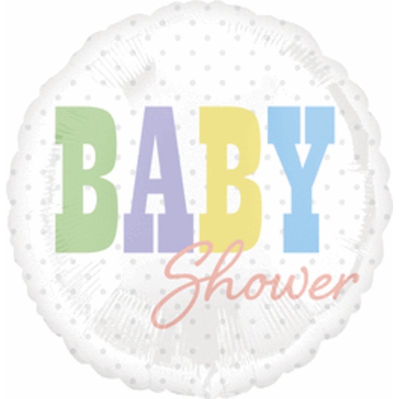 Baby Shower Pastel 2 Sided 18" Balloon