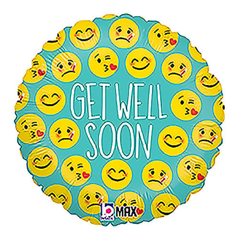 Emoji Get Well 18 Balloon