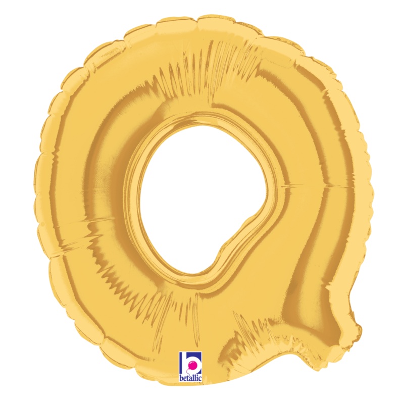 Gold Letter Q (requires heat-sealing) 7 Balloon