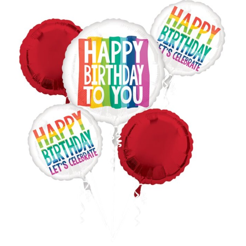 Happy Birthday Let's Celebrate Balloon Bouquet Kit
