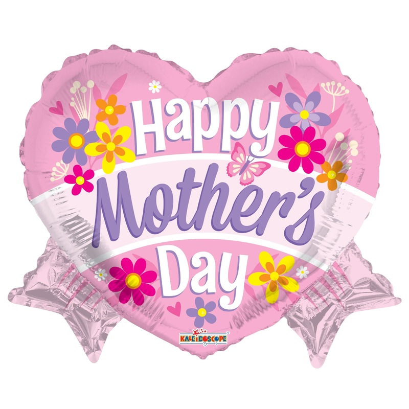 Happy Mother's Day Heart With Banner 18 Balloon