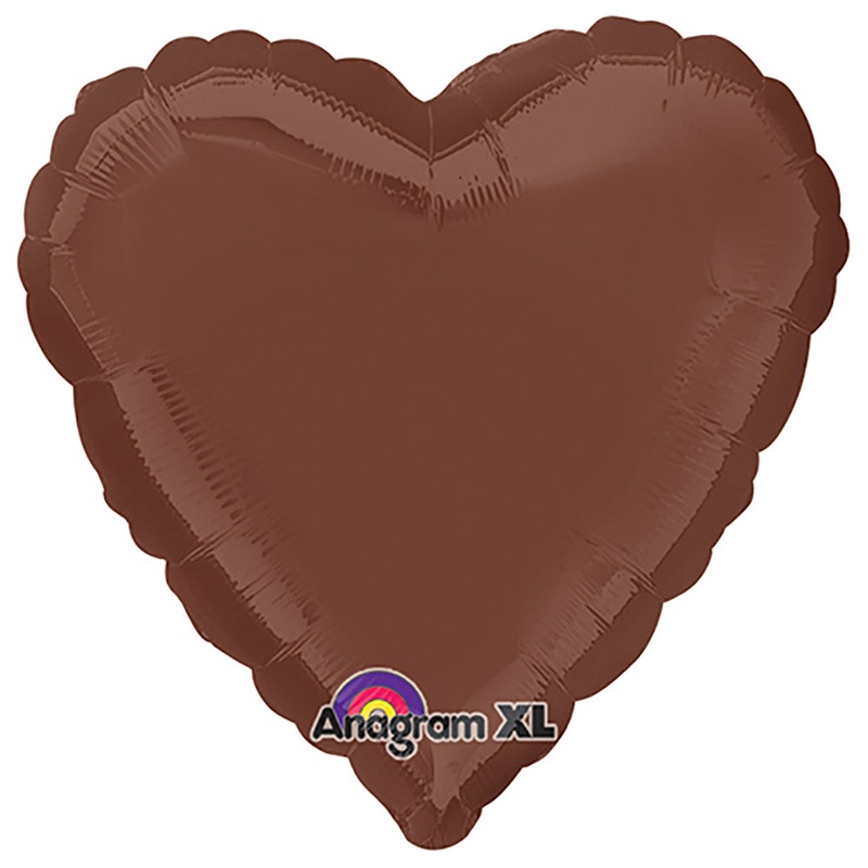 Heart - Chocolate Brown 18 Balloon