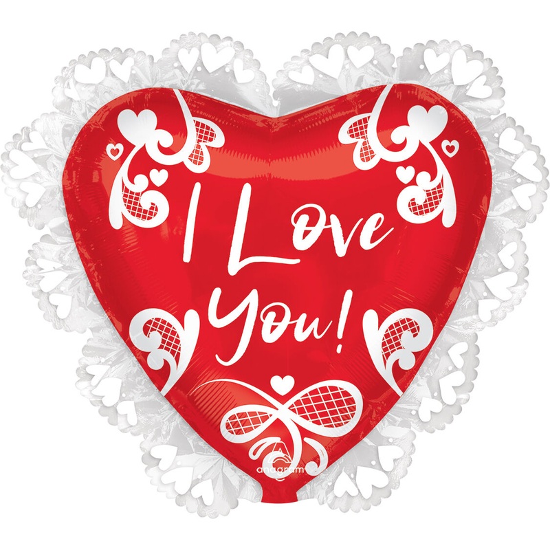 I Love You Lace 29" Balloon