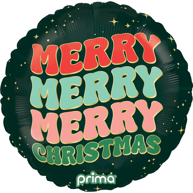 Merry Merry Merry Christmas 18 Balloon
