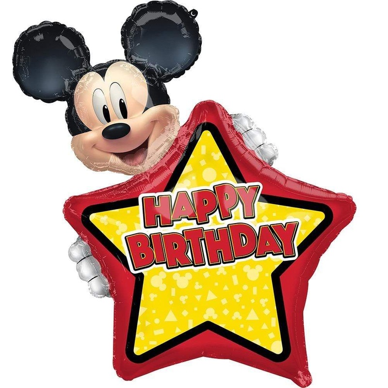 Mickey Mouse Birthday Personalized 30 Balloon