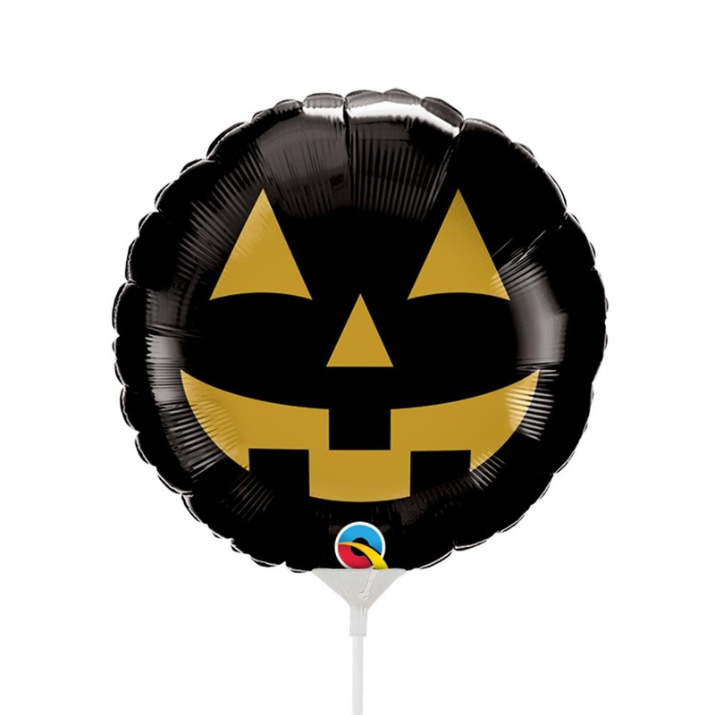 Mini Jack Face Black & Gold (air-fill Only) 9 Balloon
