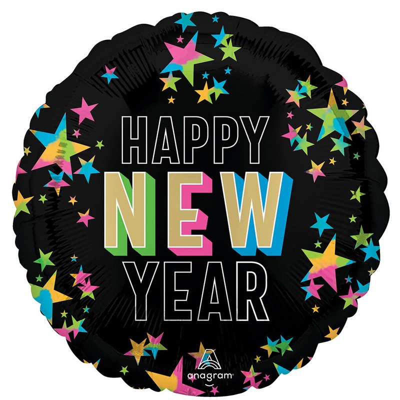 New Year Glow 17" Balloon