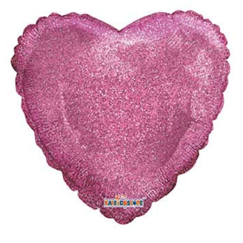 Pink Glitter Heart 18 Balloon